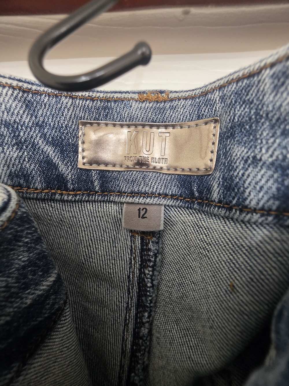KUT Light Blue Washed Utility Jeans - Picture 3 of 8